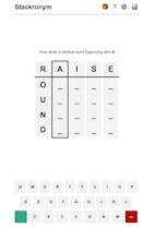 Stackronym! A new daily word game gallery image
