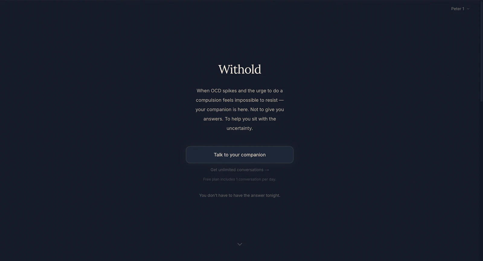 Withold screenshot 1