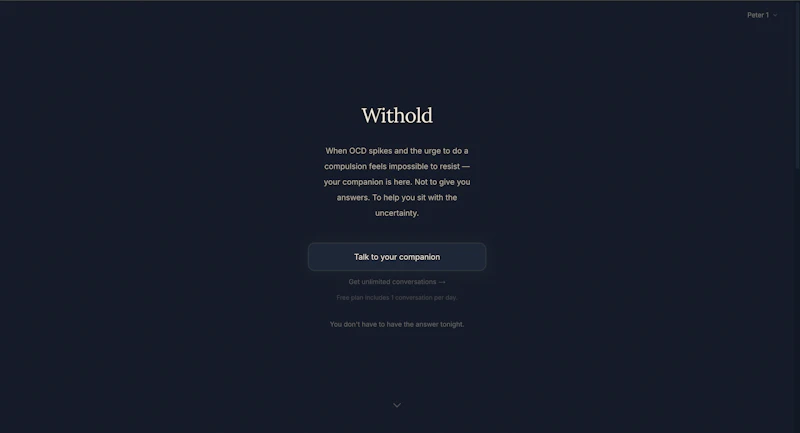 Withold screenshot 1