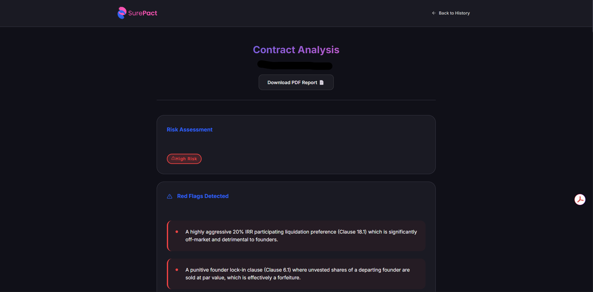 SurePact - Screenshot 3 showing product features and functionality