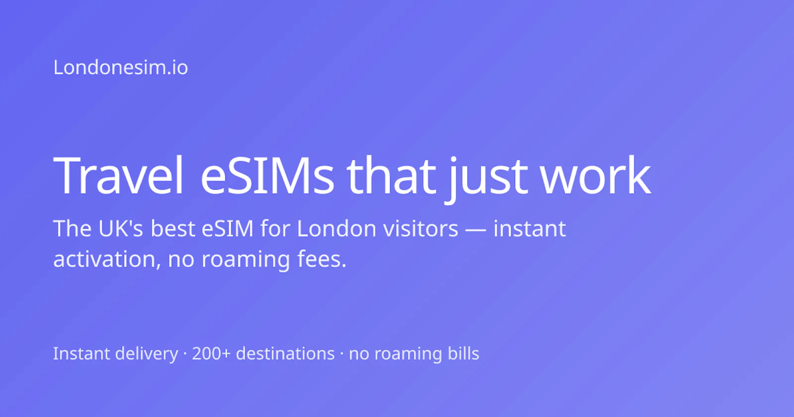 London eSIM screenshot 1