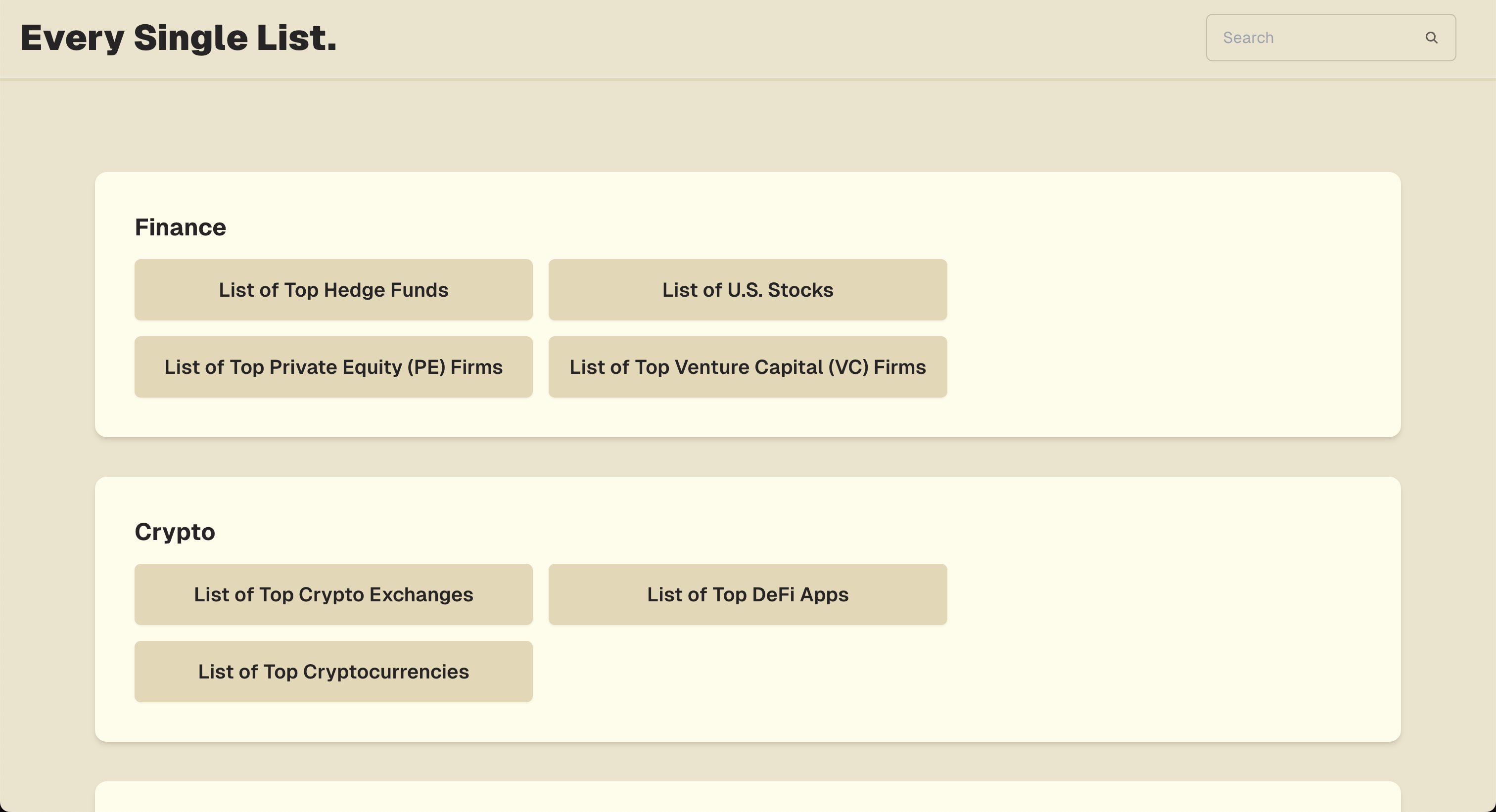 Every Single List gallery image