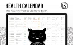 Notion Health Calendar media 1