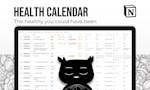 Notion Health Calendar image