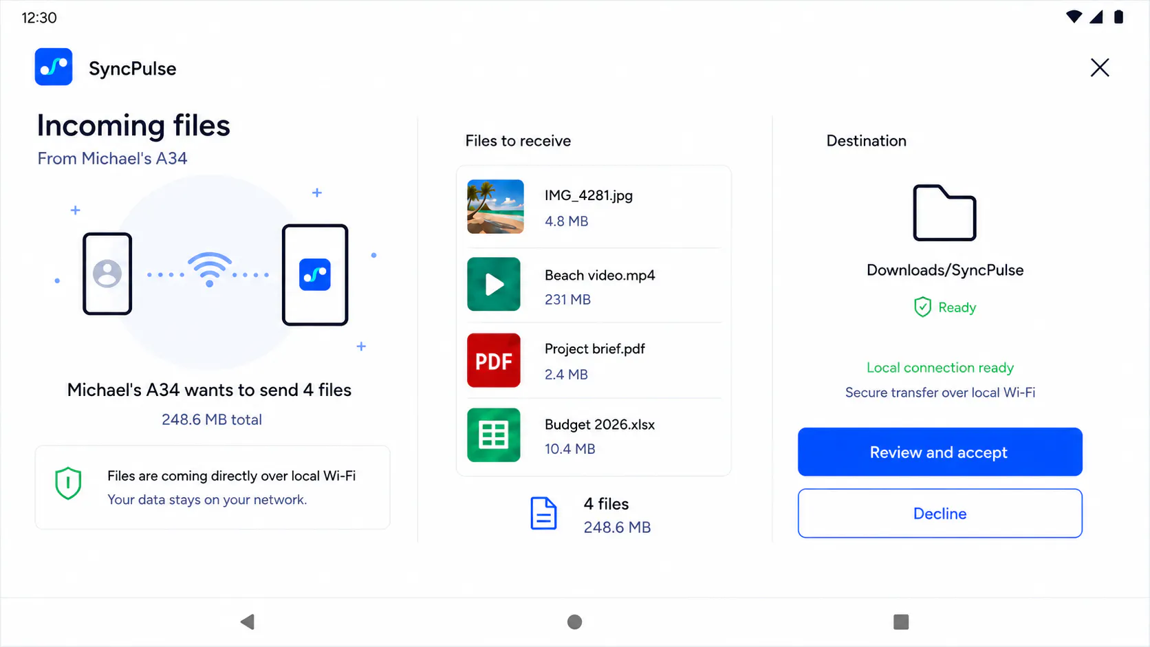 SyncPulse – File Transfer gallery image