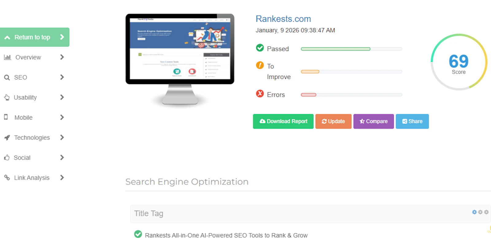 Website Audit Tool screenshot 2