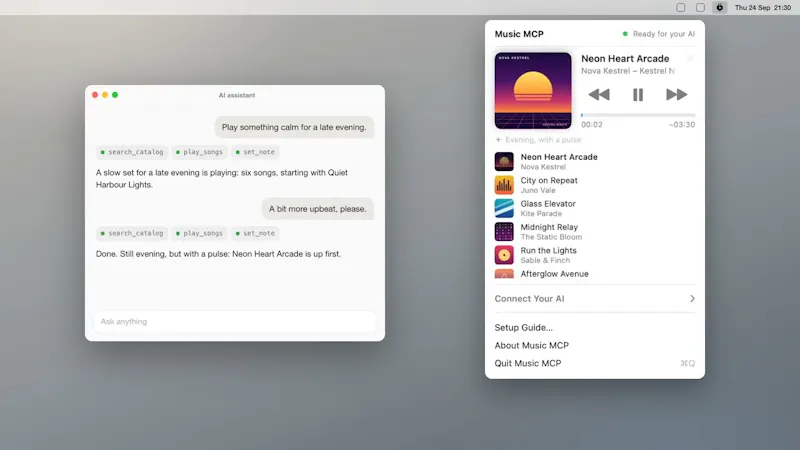 Music MCP screenshot 1 (video preview)