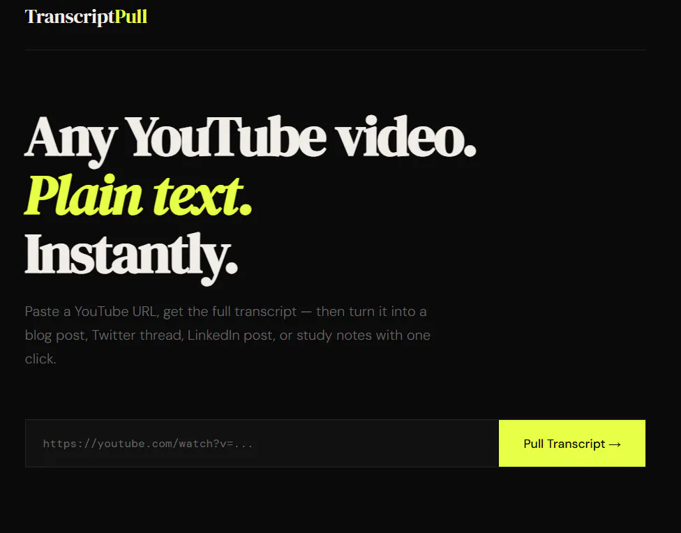 TranscriptPull gallery image