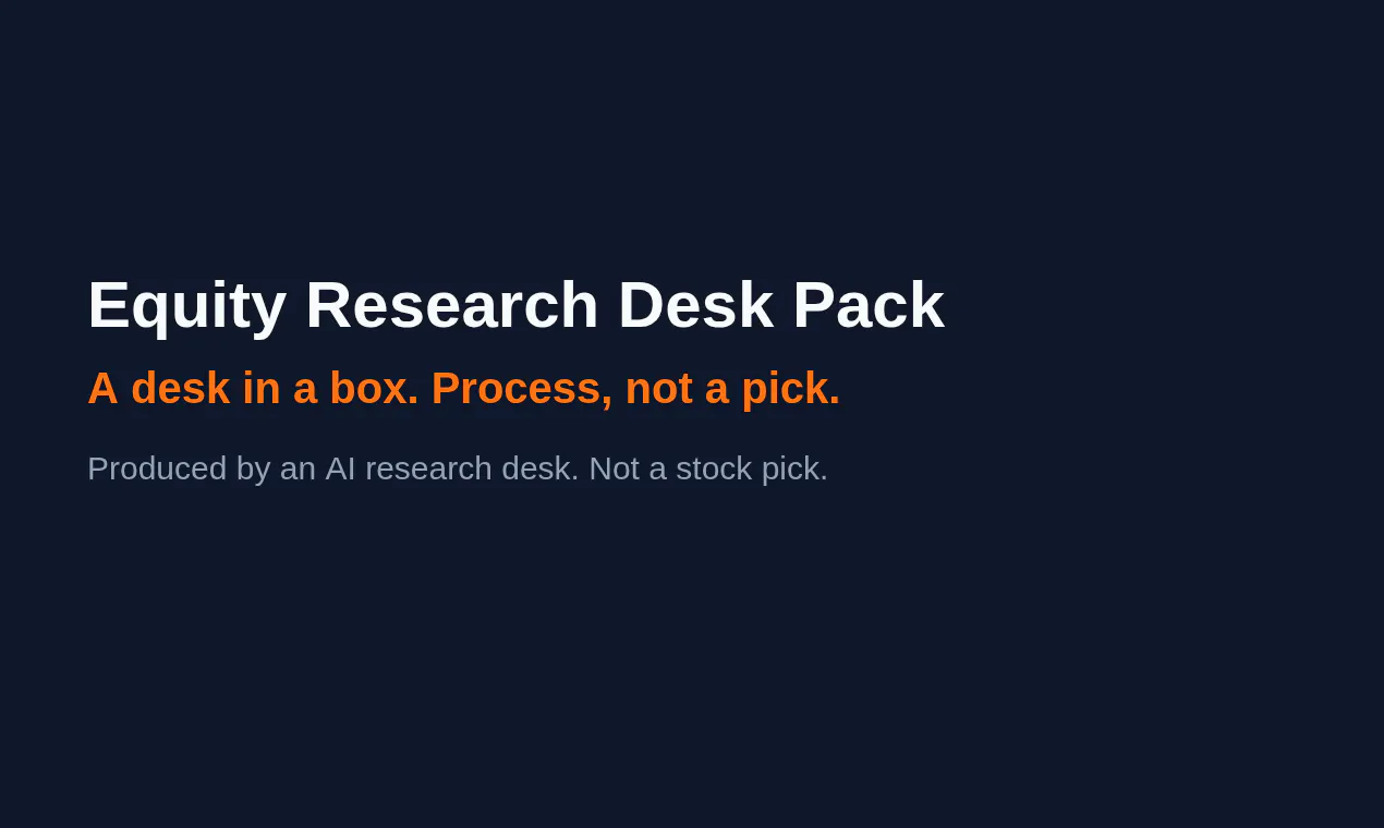 Equity Research Desk Pack gallery image