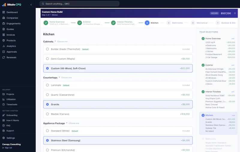 Billable CPQ  screenshot 4
