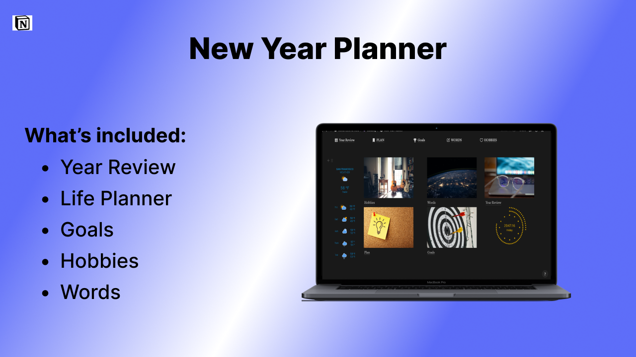 Planificador de año nuevo media 1