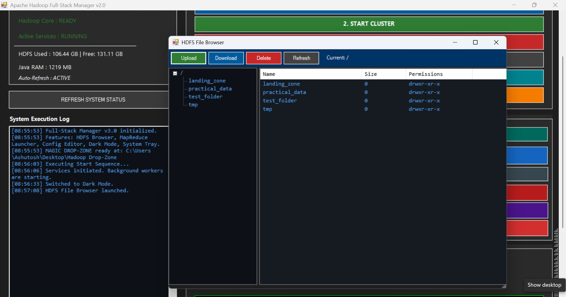 Hadoop Windows Manager  gallery image