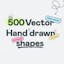 500 Vector Hand Drawn