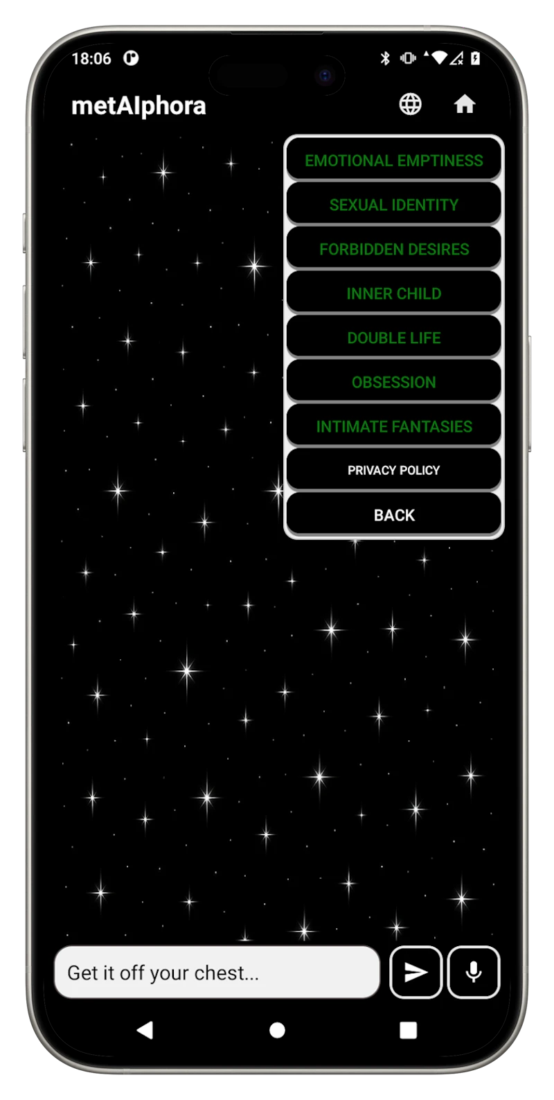 metAIphora - AI Psychoanalysis(Android) screenshot 5