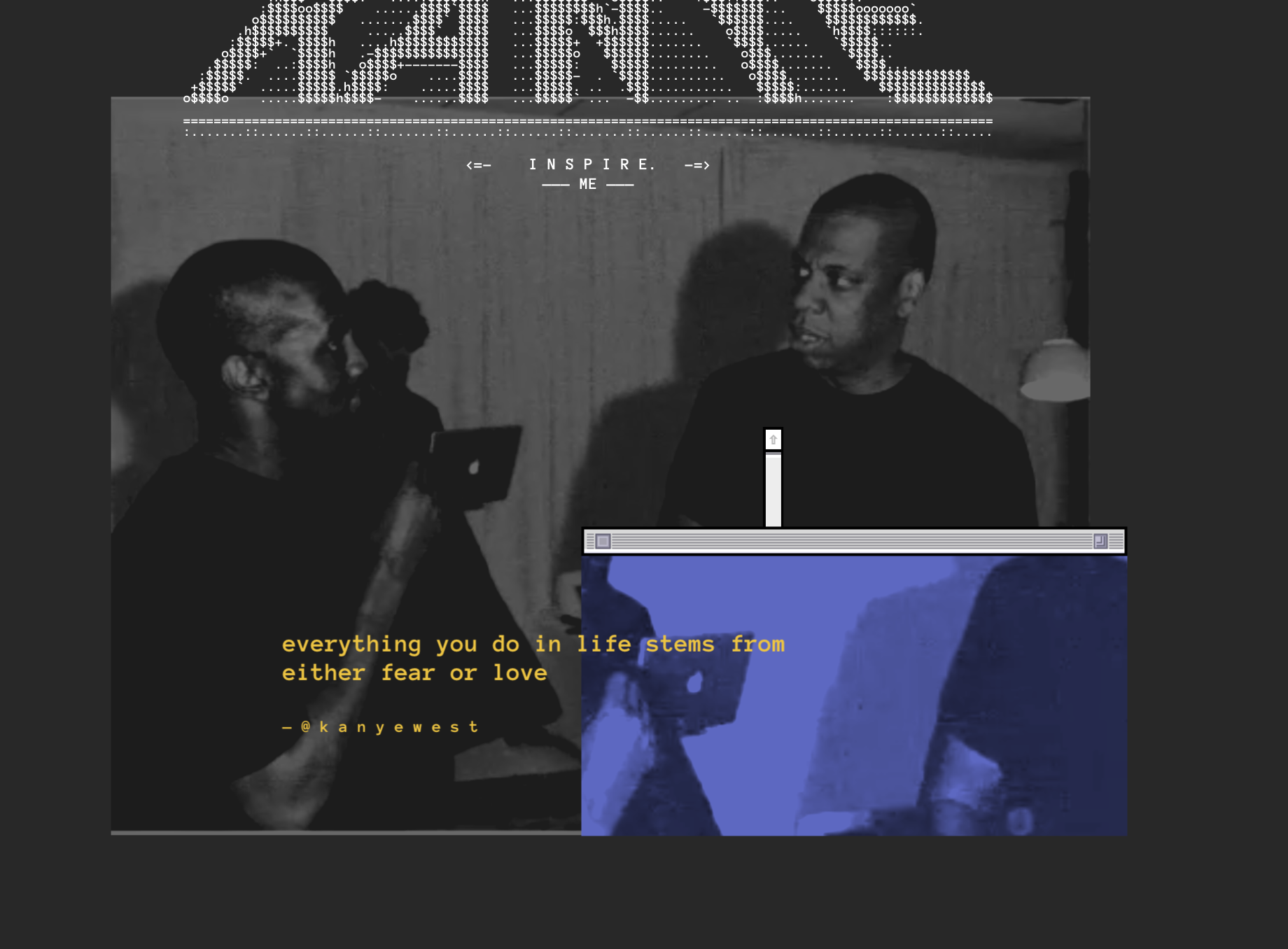 Kanye, Inspire Me. logo