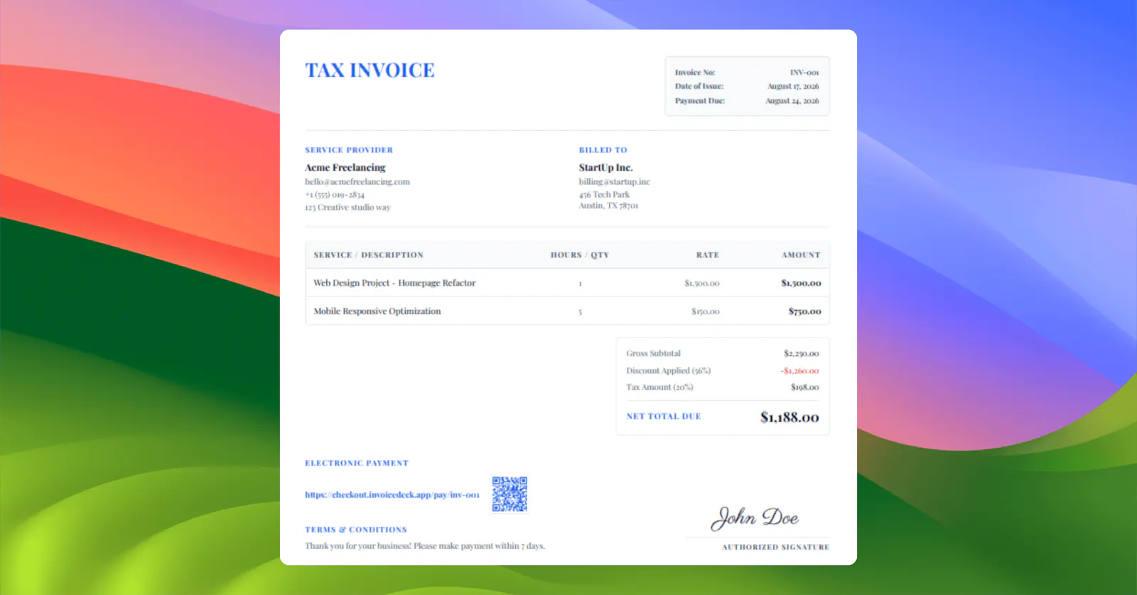 InvoiceDeck 2.0 screenshot 4