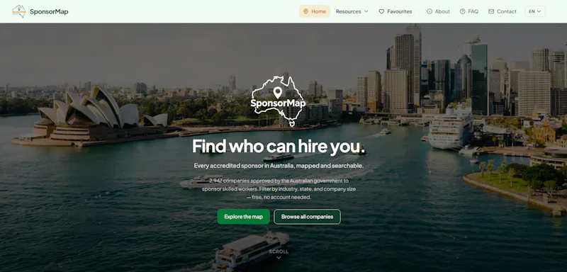 SponsorMap — Find who can hire you screenshot 2