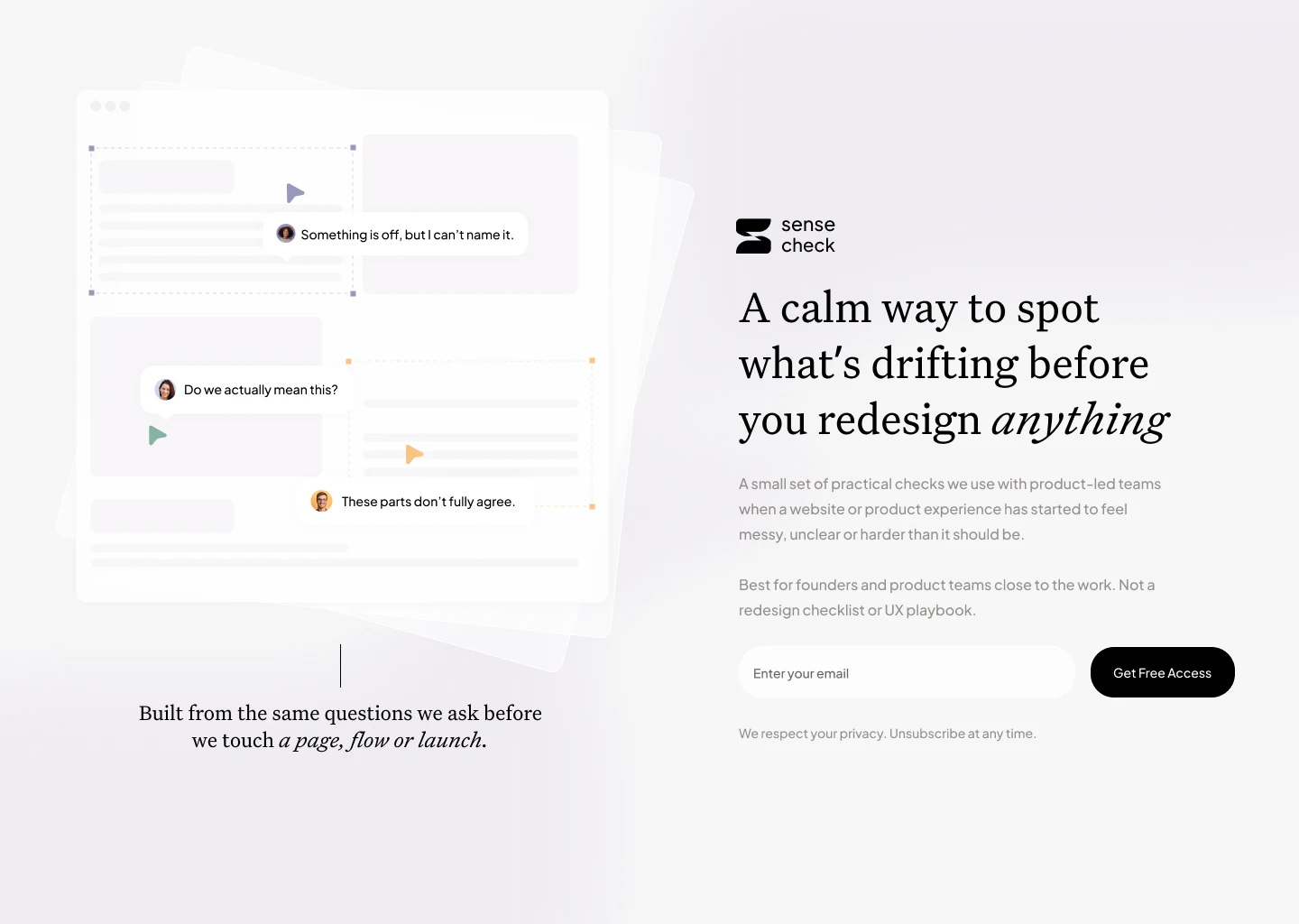 Sense Check screenshot 1