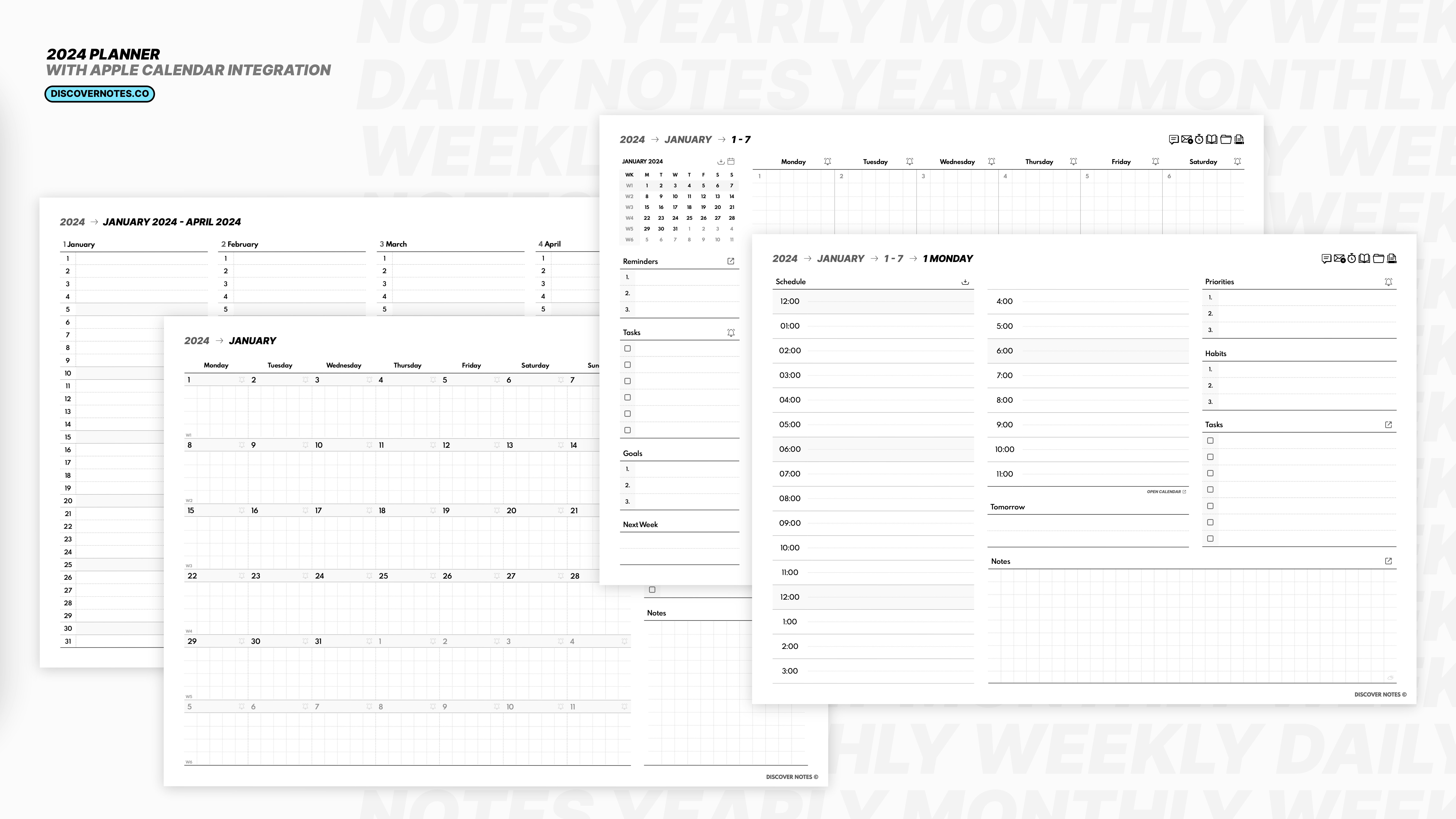 2024 Digitaler Planer mit Integration - Die meisten fortgeschrittenen PDF aller Zeiten - Erstellen/Synchronisationsereignisse, Chatgpt & More Medien 11