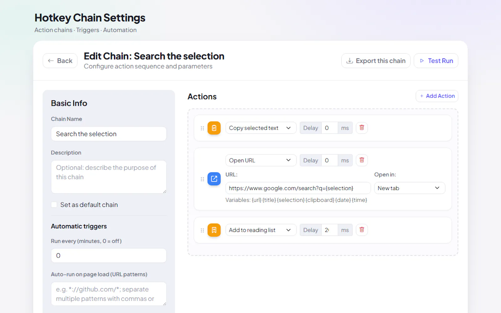 Hotkey Chain screenshot 4