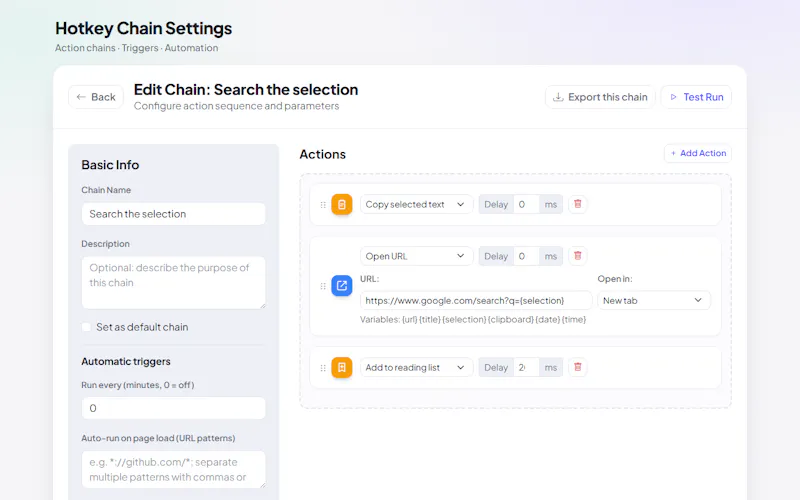 Hotkey Chain screenshot 4