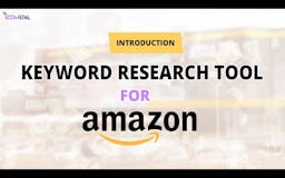 Amazon Keyword Research Tool | EcomStal media 1