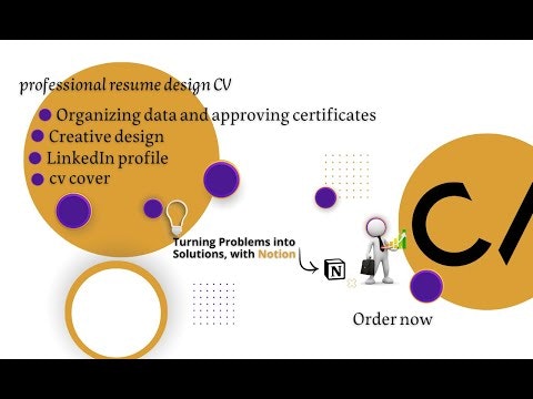 Professional CV Template for Notion gallery image