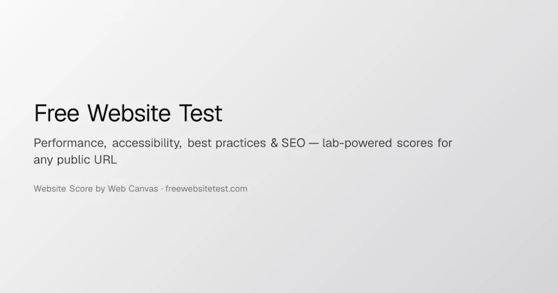 Free Website Test screenshot 2