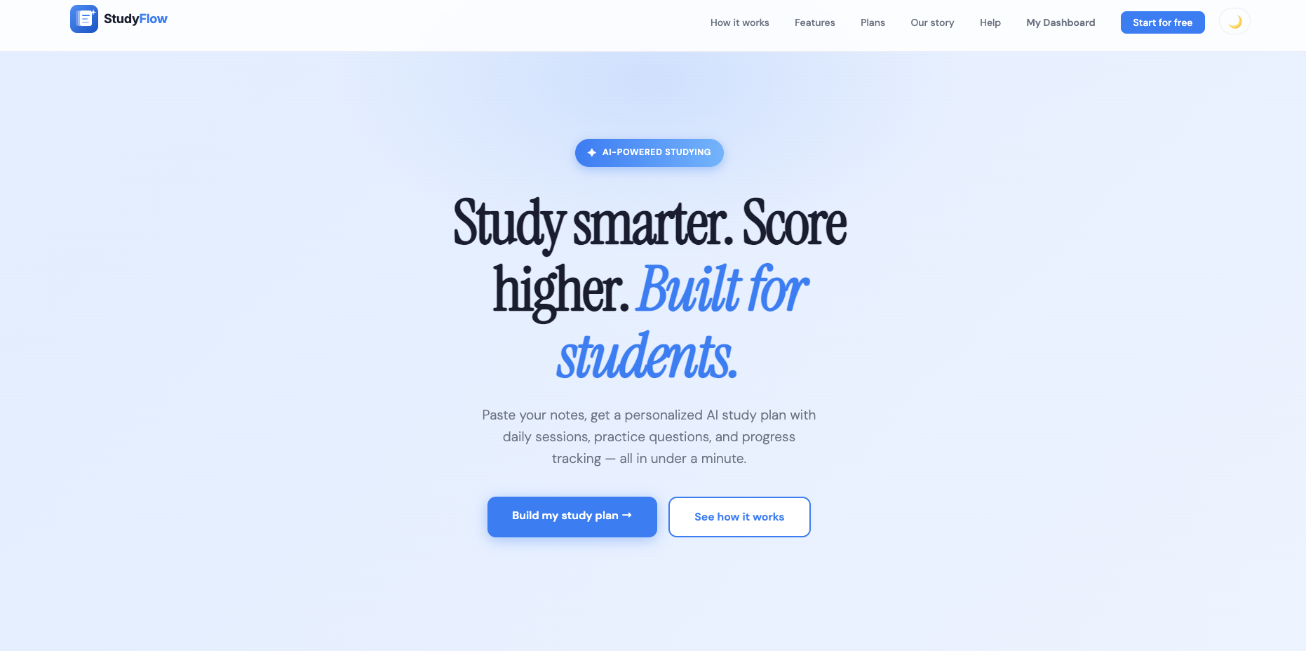 StudyFlow — Lessons into study plans. gallery image