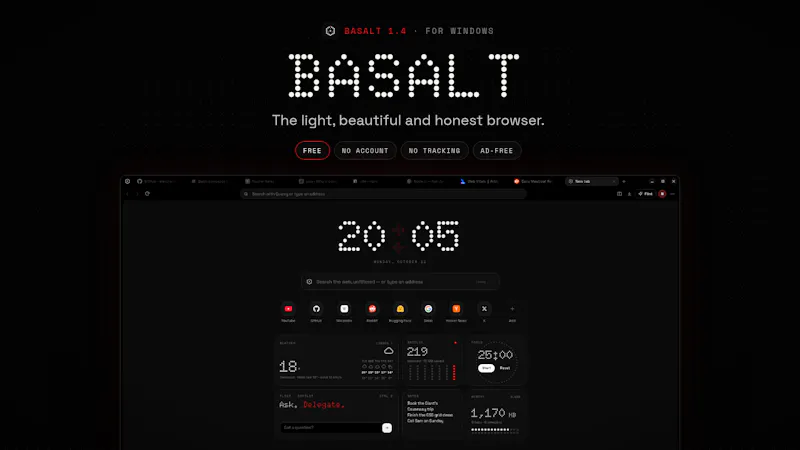 Basalt Browser screenshot 1
