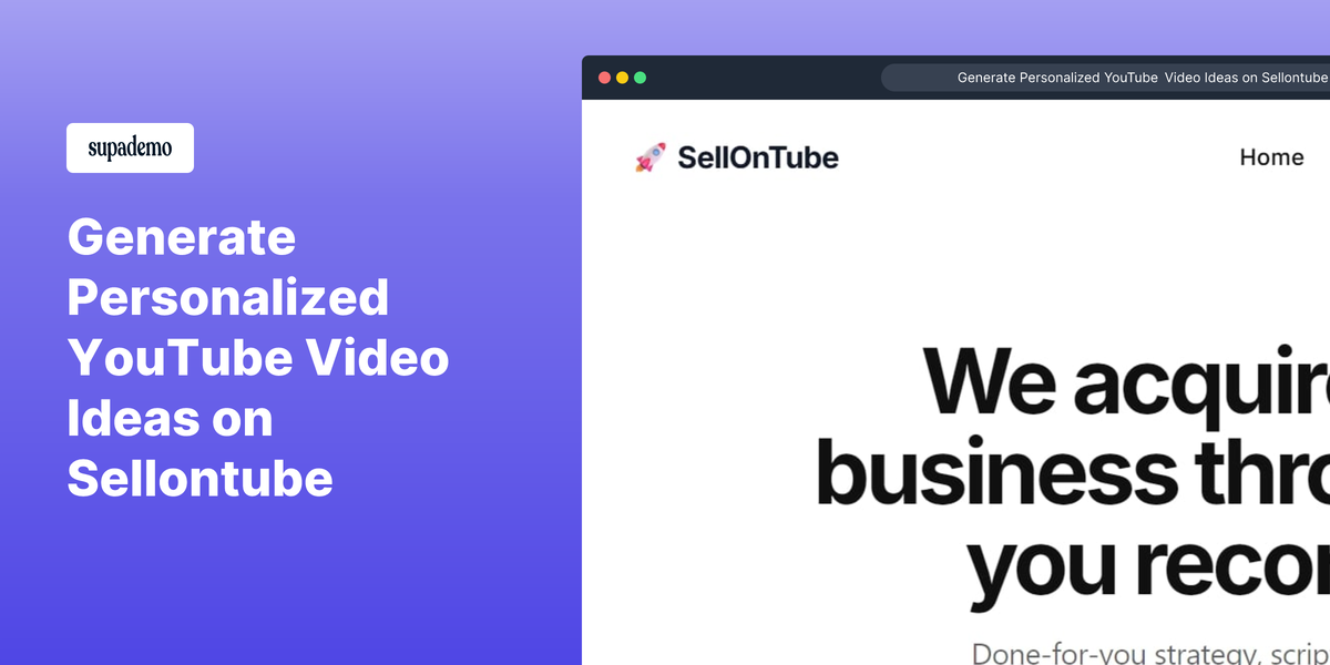 YouTube Video Ideas Generator gallery image