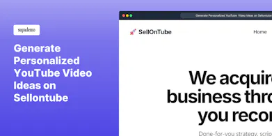 YouTube Video Ideas Generator gallery image