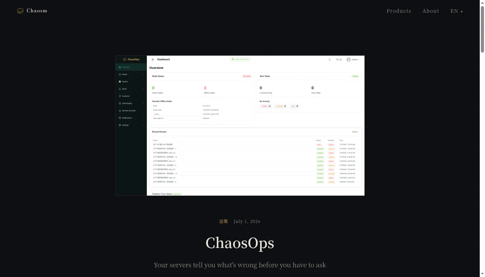 ChaosOps screenshot 2