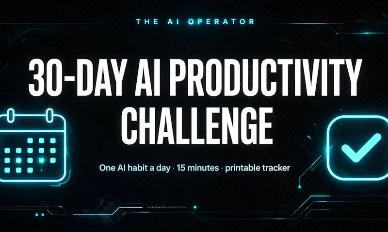 AI Operator's 30-Day AI Productivity screenshot 1