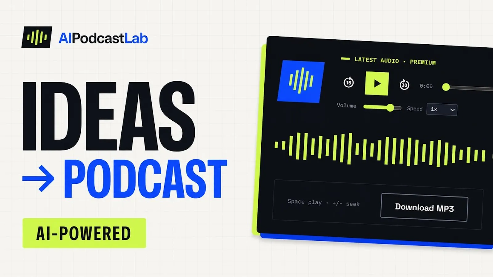 AI Podcast Lab screenshot 1 (video preview)