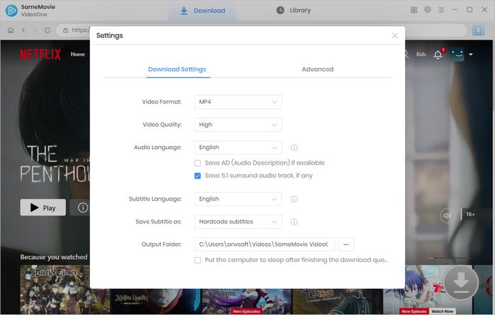 Samemovie Videoone Video Downloader - さまざまなストリーミングプラットフォームからビデオをダウンロードします。メディア3