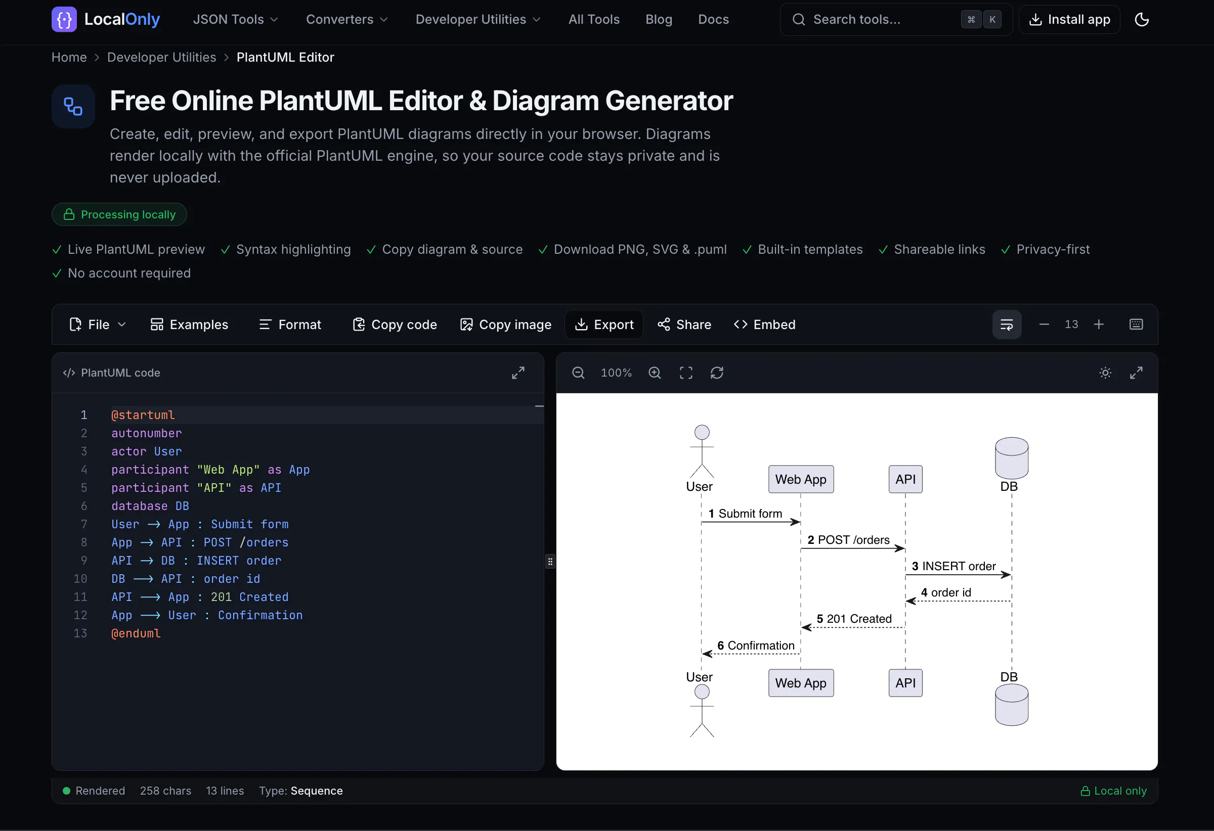 LocalOnly: toolkit for JSON & developers gallery image