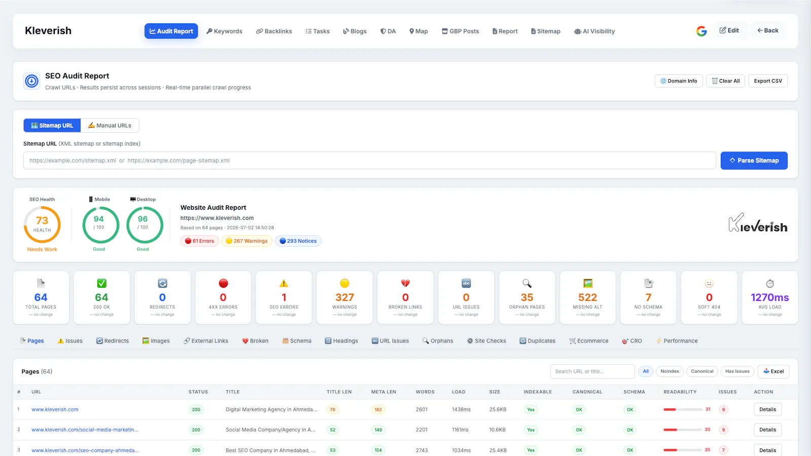 Kleverish SEO Tool screenshot 3