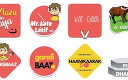 Indian Stickers media 2
