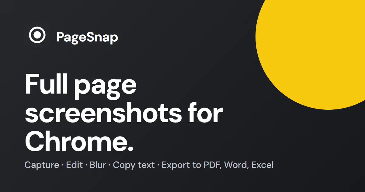 PageSnap: Full Page Screenshot gallery image