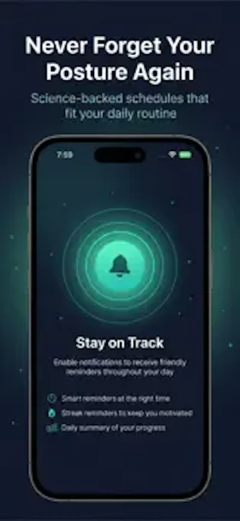 Posturly Posture Reminder App screenshot 2