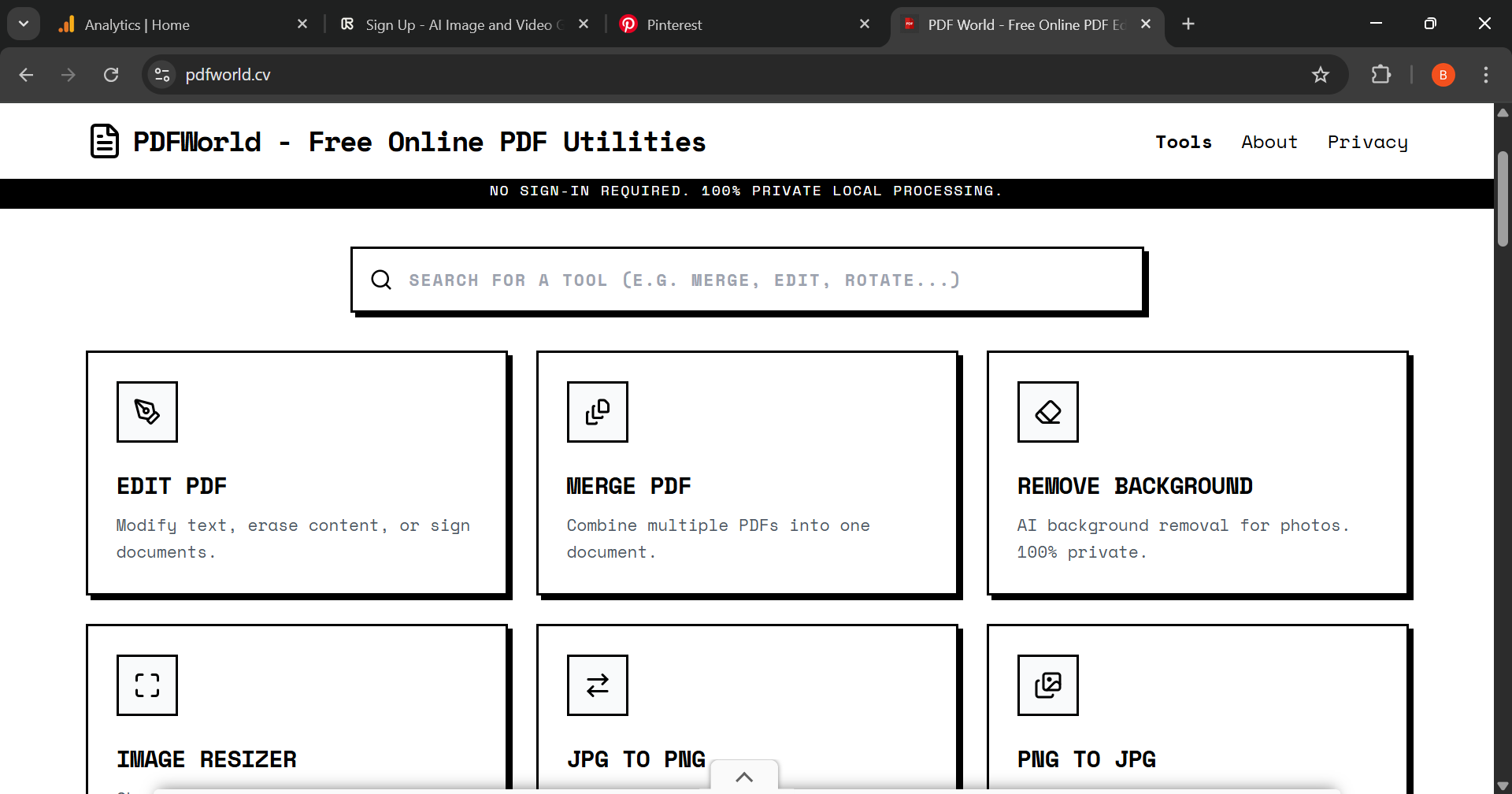 PDF World - Main product screenshot demonstrating key features and user interface