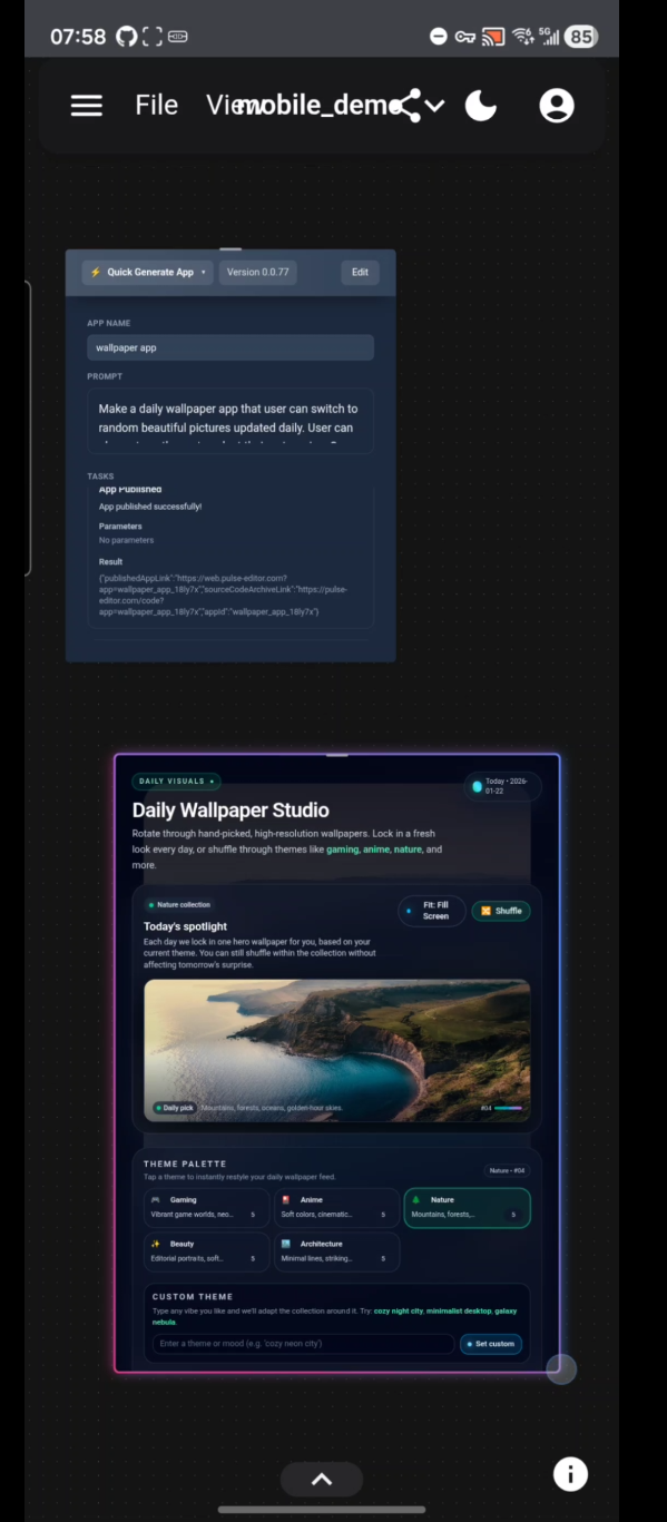 Pulse Editor - Screenshot 2 showing product features and functionality