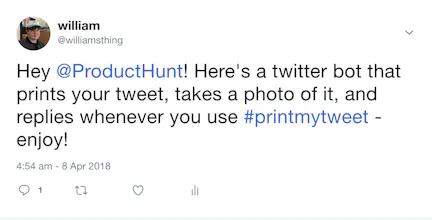 Printed ur Tweet gallery image