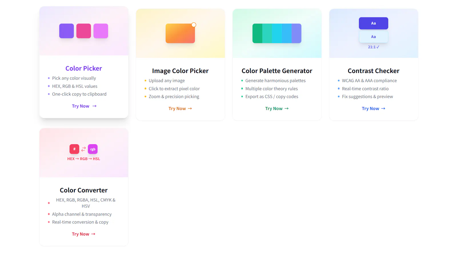 Free Online Color Tools for Designers screenshot 2