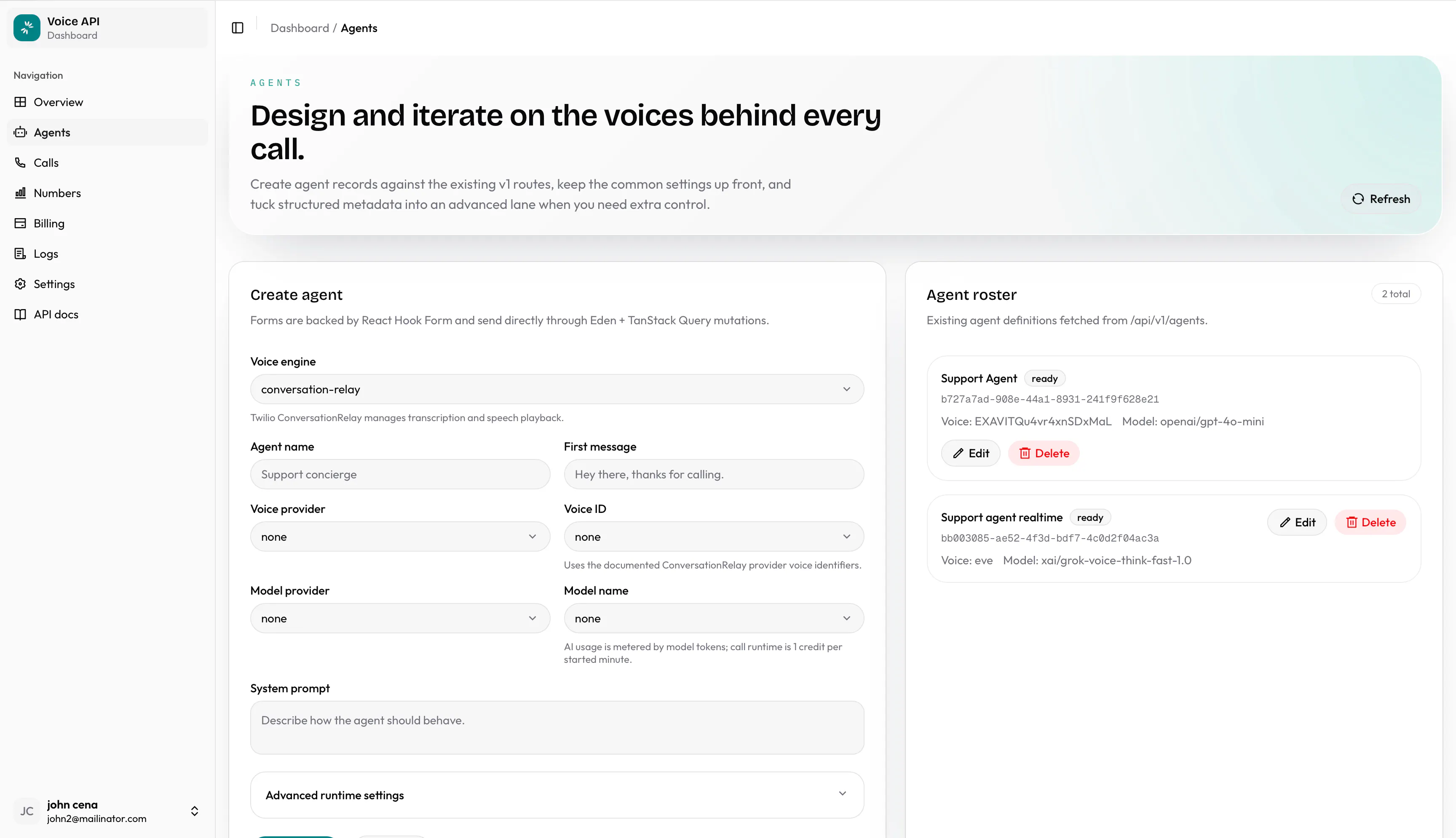 Voice API 截图 2