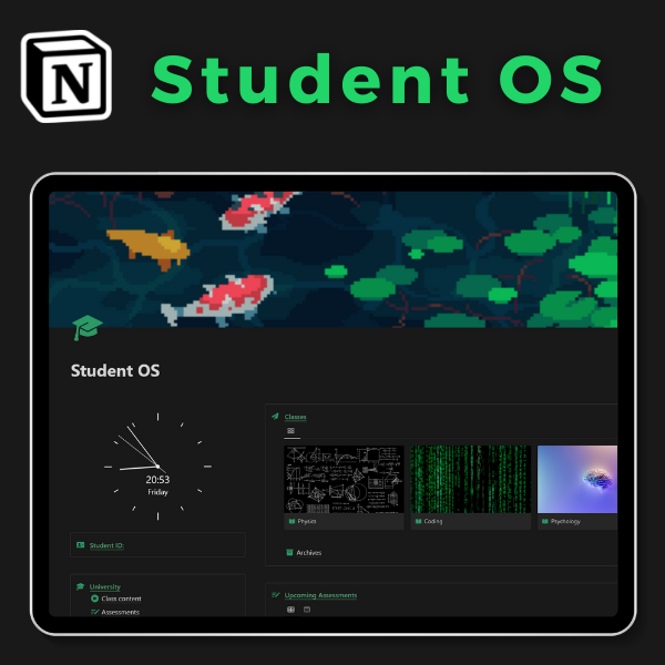 Panel de Estudiante del sistema operativo