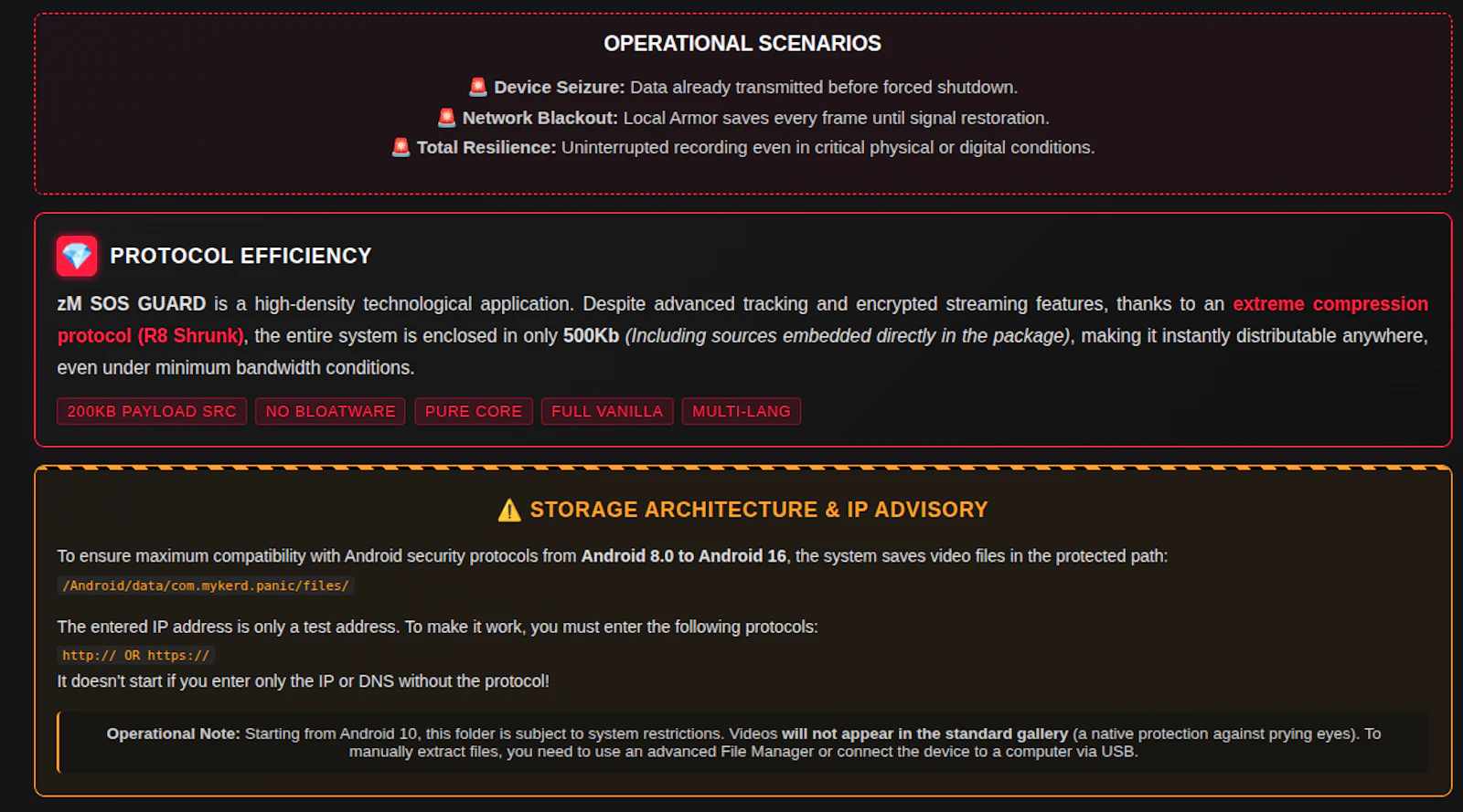 zMkPanicSoS screenshot 2