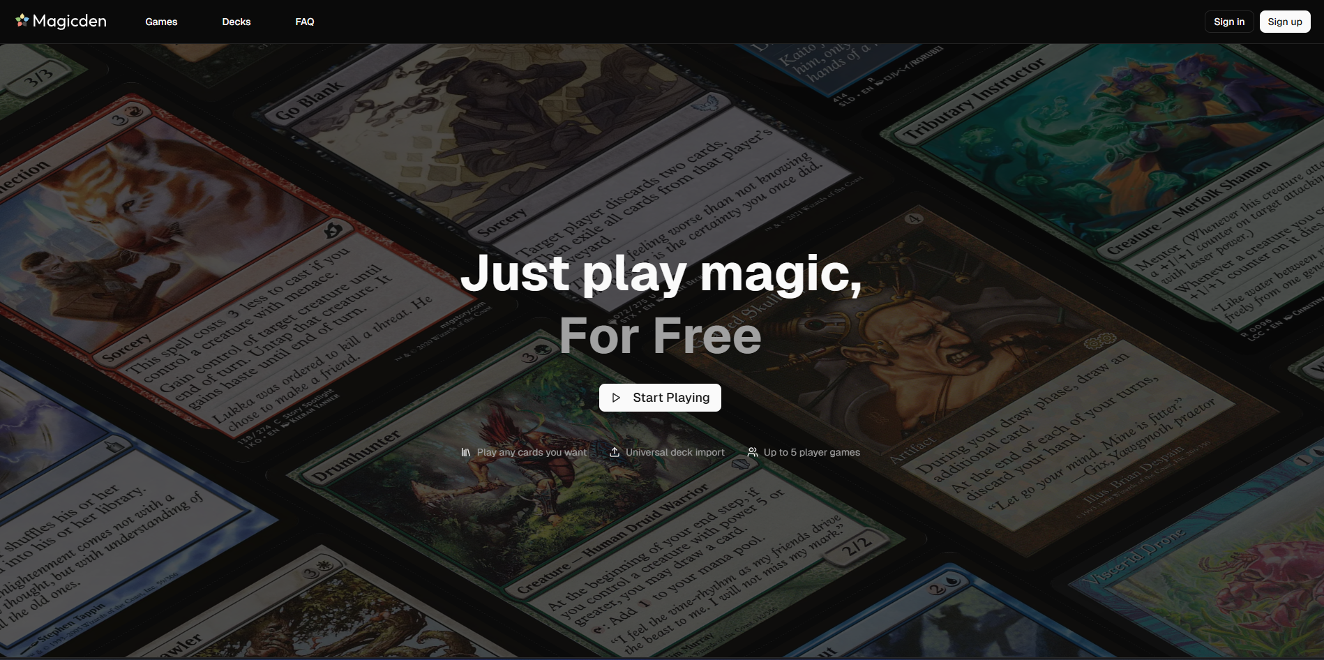 Magicden-摩擦のないMTGクライアント - マジックデンは友達とMTG（EDH）をプレイする新しい方法ですメディア1
