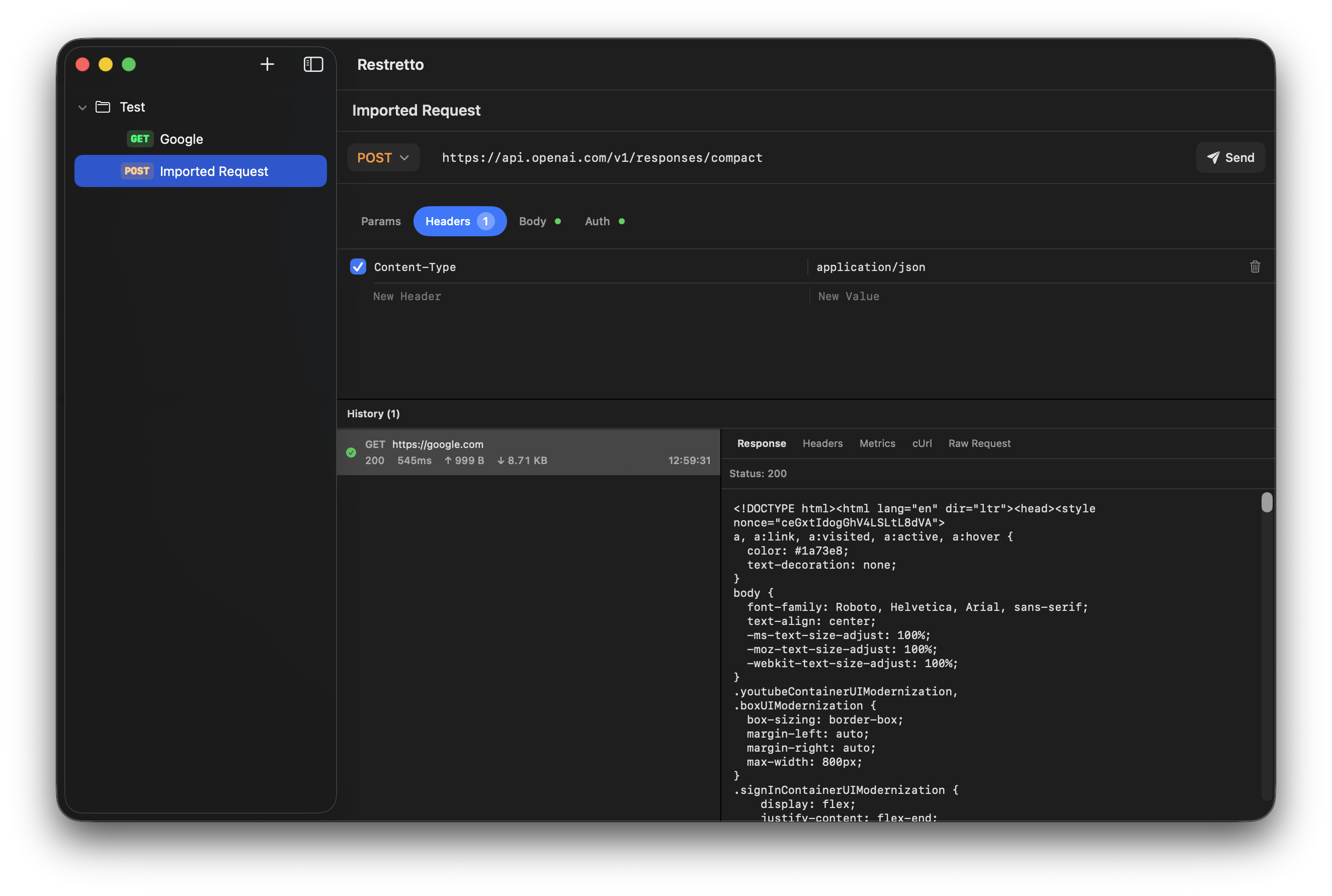 Restretto — Short. Strong. Refreshing. - Main product screenshot demonstrating key features and user interface